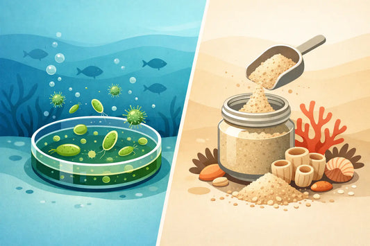 Live Phytoplankton Versus Powdered Coral Food