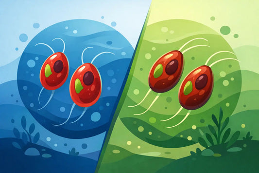 Rhodomonas lens vs Rhodomonas salina