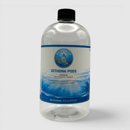 PodDrop Oithona sp. micro planktonic copepods in a 16 fl oz bottle, ideal for reef systems.