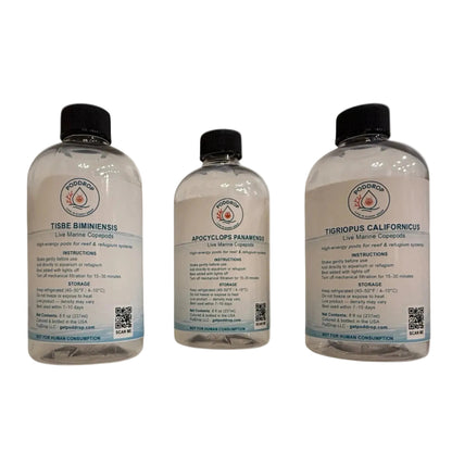 Triple Threat – Three Species Live Copepod Bundle PodDrop