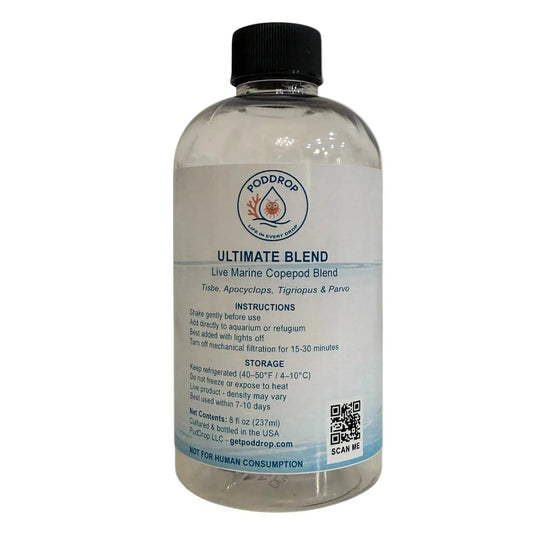 Ultimate Blend premium live marine copepods mix 8oz bottle for reef aquariums